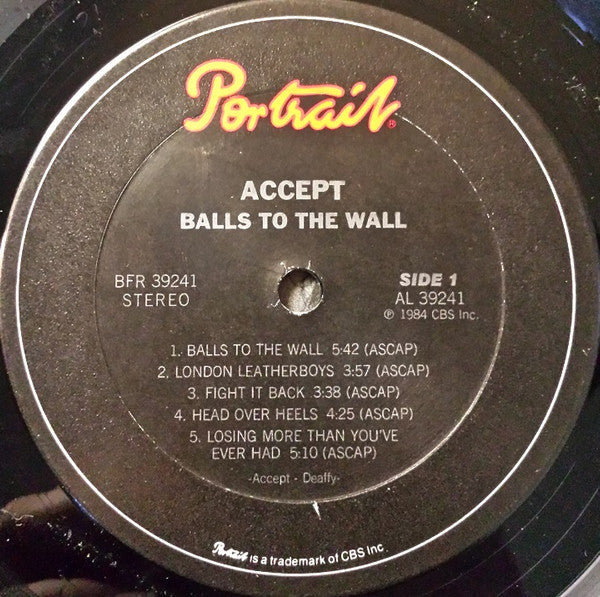 Accept - Balls To The Wall (Used Vinyl)