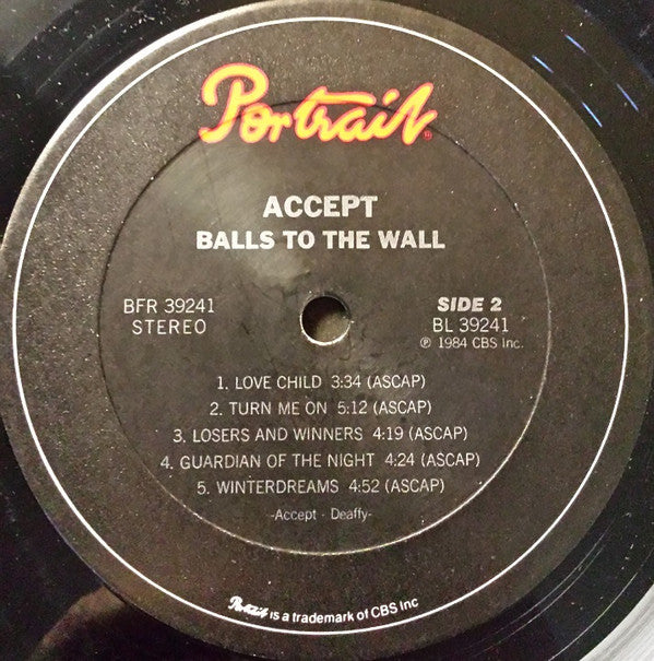 Accept - Balls To The Wall (Used Vinyl)