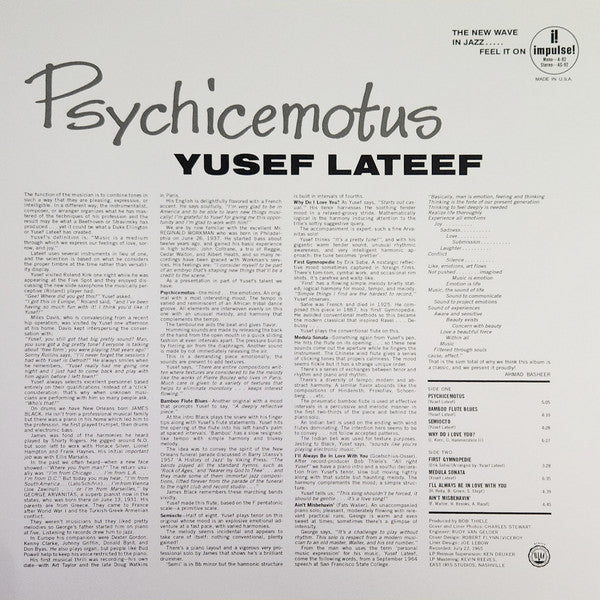 Yusef Lateef - Psychicemotus (Used Vinyl)