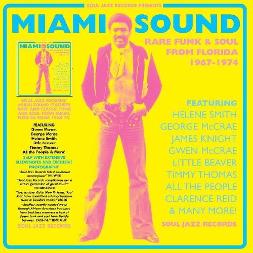 V/A - Soul Jazz Records Presents: Miami Sound Rare Funk & Soul From Miami, Florida 1967-74 2LP (Indie Exclusive, Blue & Yellow Colored Vinyl)