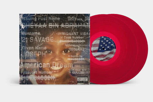 21 Savage - American Dream 2LP (Red Colored Vinyl)