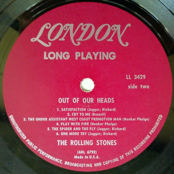 The Rolling Stones - Out Of Our Heads (Used Vinyl)