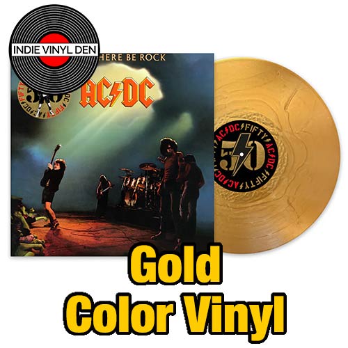 AC/DC - Let There Be Rock (50th Anniversary) Gold Vinyl Record Import