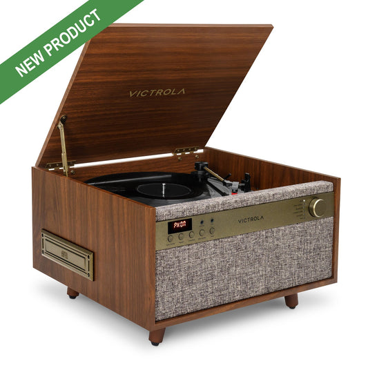 The Century 6-in-1 Wood Record Player