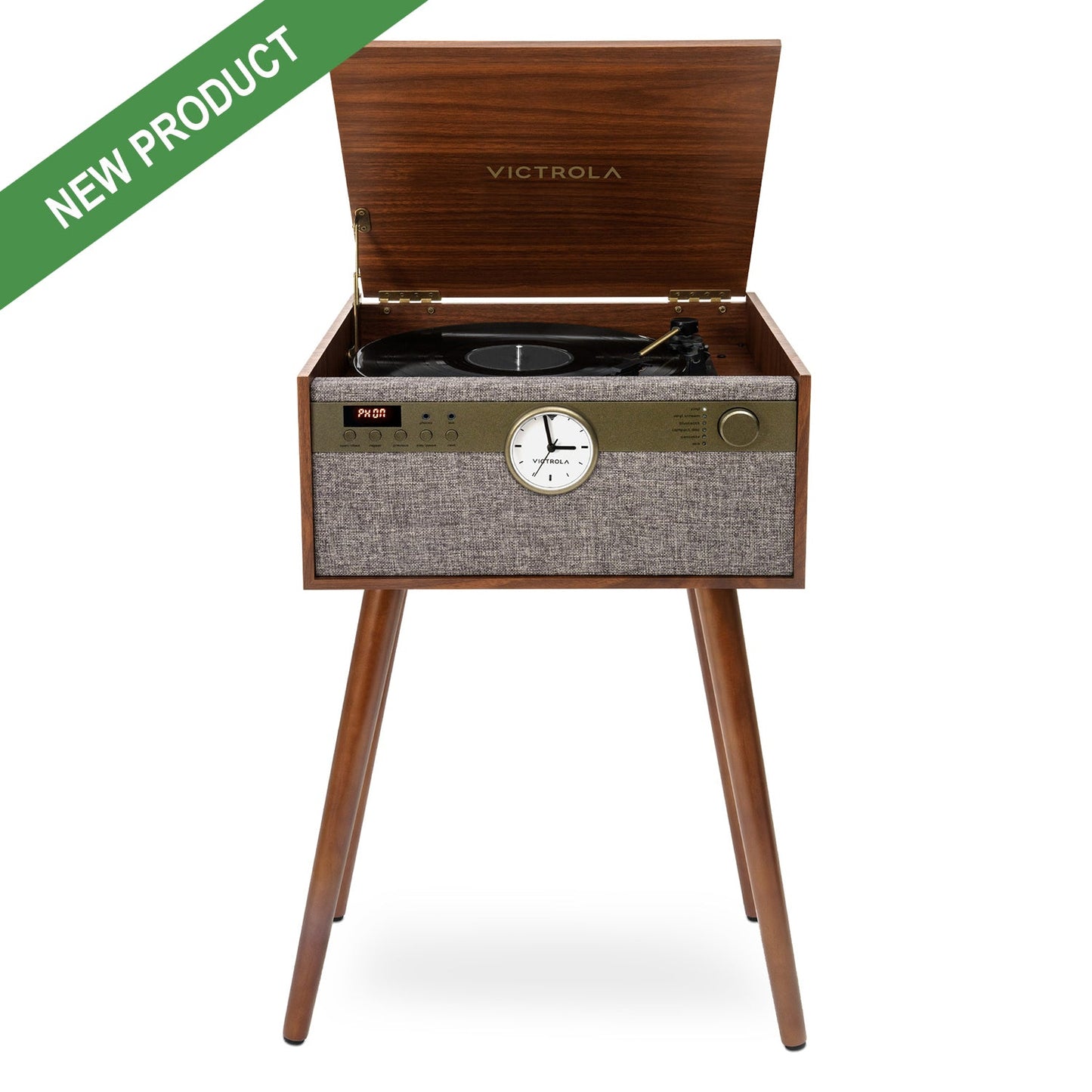 The Century Signature+ 6-in-1 Wood Record Player