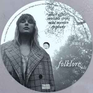 Taylor Swift - Folklore 2LP (Used Vinyl, Pink Vinyl,  Edition No. 8 "Clandestine Meetings")