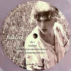 Taylor Swift - Folklore 2LP (Used Vinyl, Purple Vinyl, Edition No. 4 "Betty's Garden" )