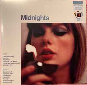 Taylor Swift – Midnights LP (Used Vinyl, Moonstone Blue Marbled, Signed Insert)