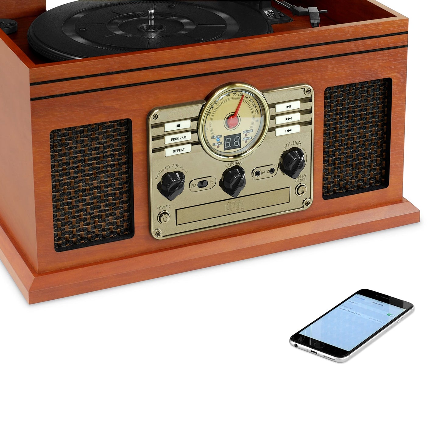 The Quincy 6-in-1 Nostalgic Record Player