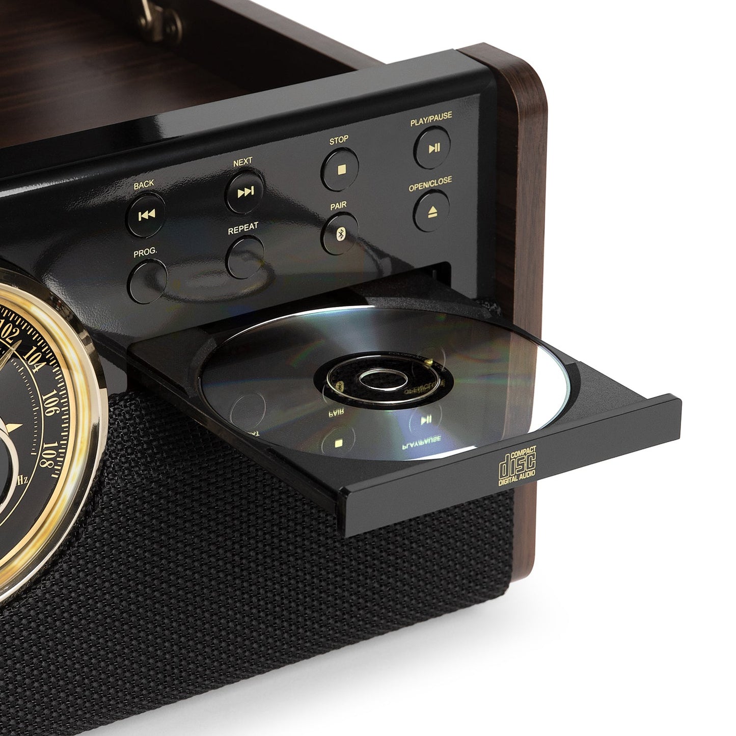 The Empire 6-in-1 Wood Record Player