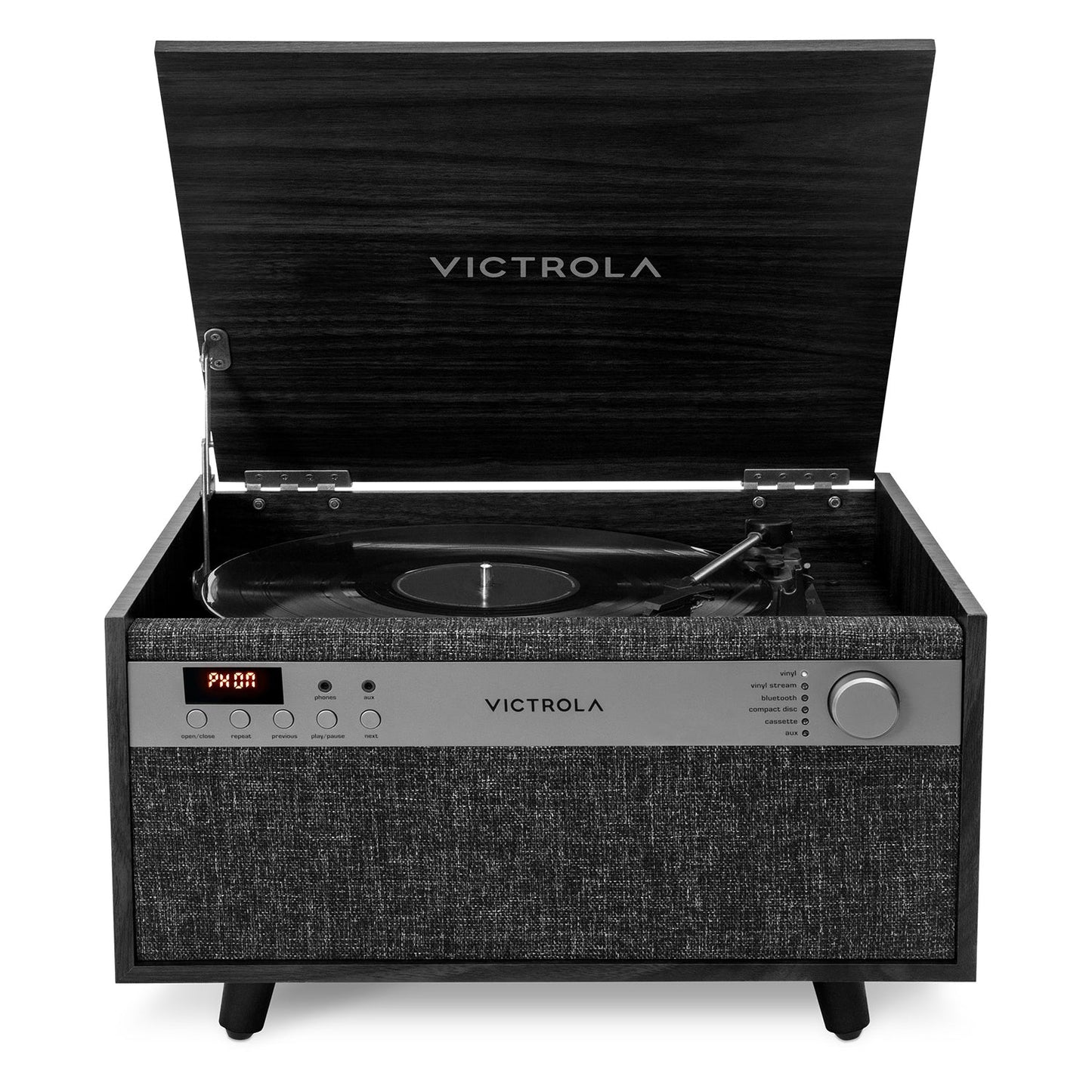 The Century 6-in-1 Wood Record Player