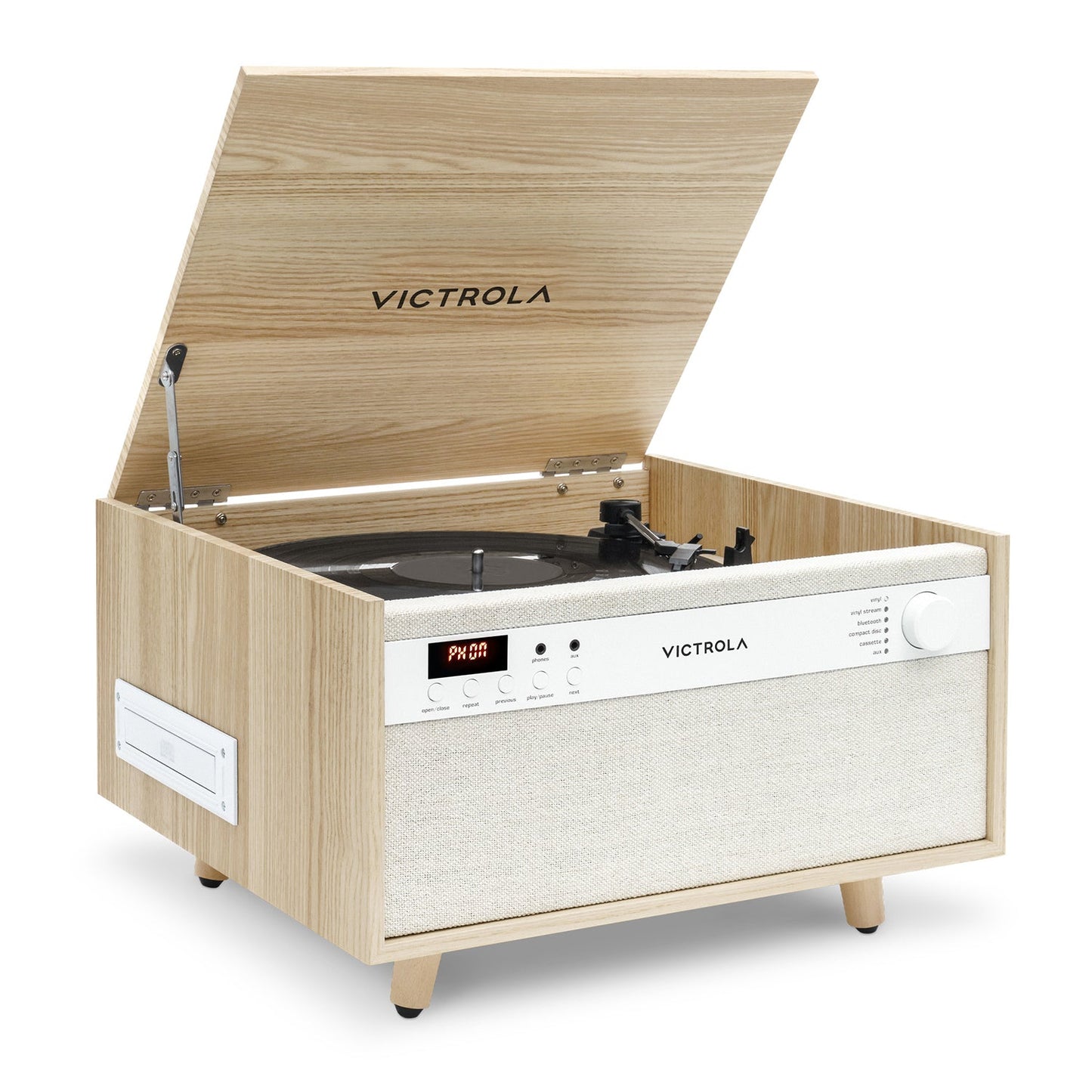 The Century 6-in-1 Wood Record Player