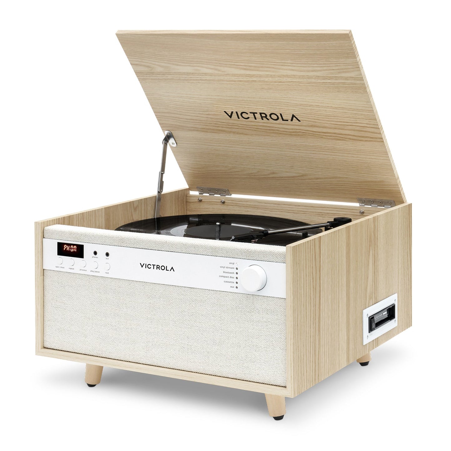 The Century 6-in-1 Wood Record Player