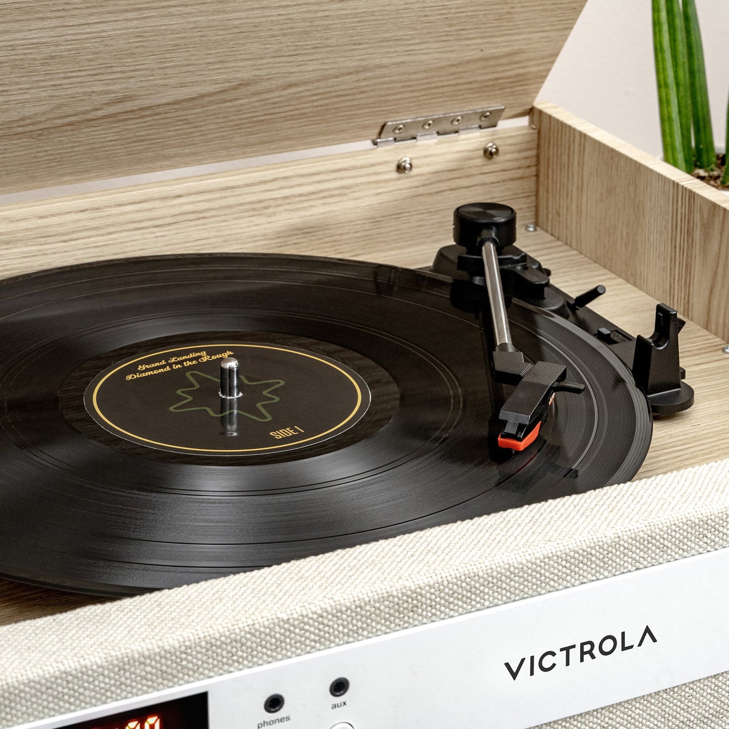 The Century 6-in-1 Wood Record Player