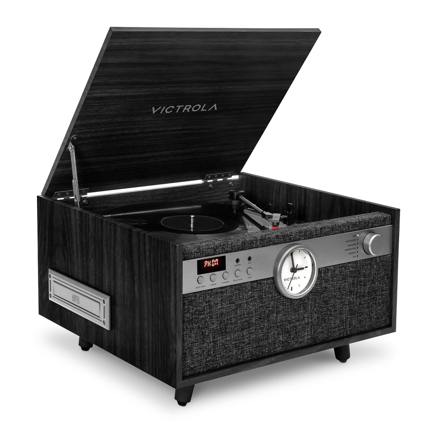 The Century Signature+ 6-in-1 Wood Record Player