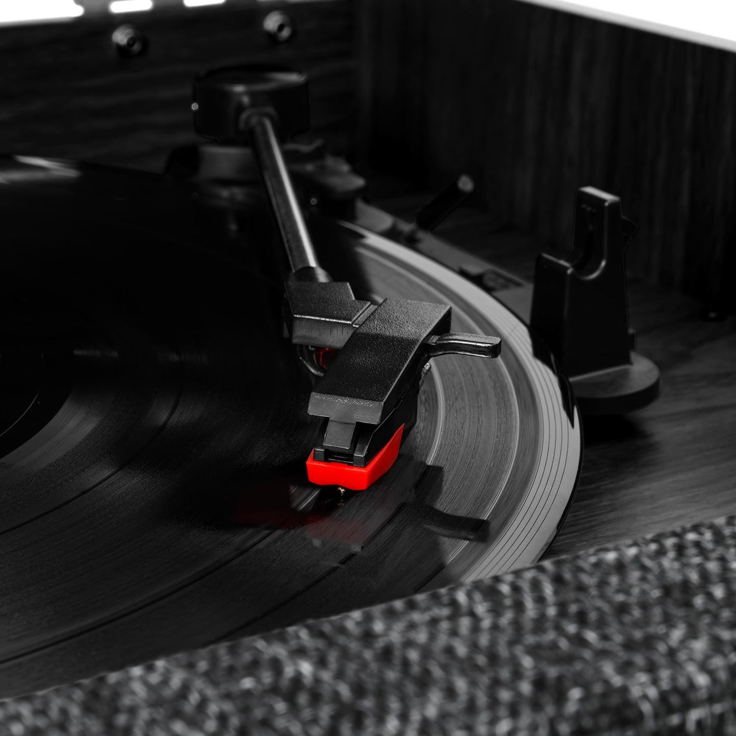 The Century Signature+ 6-in-1 Wood Record Player