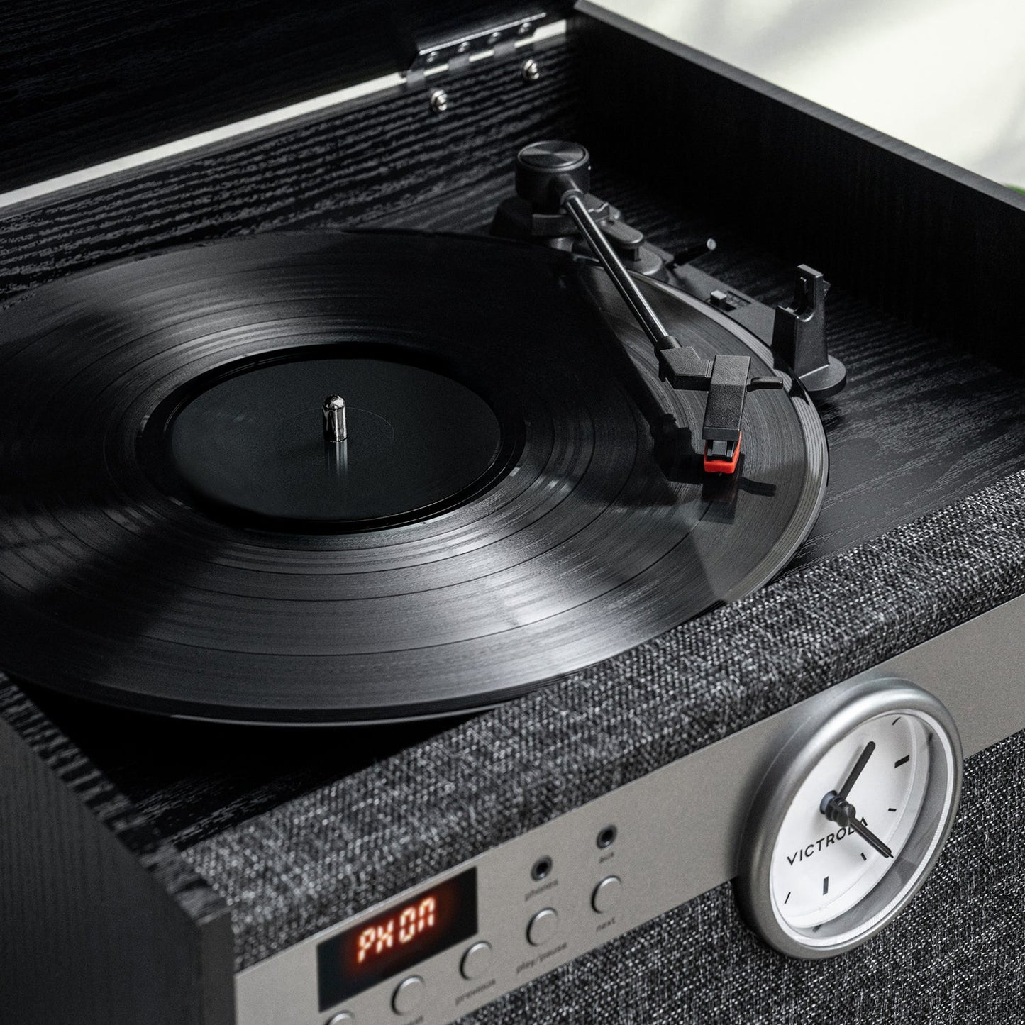 The Century Signature+ 6-in-1 Wood Record Player