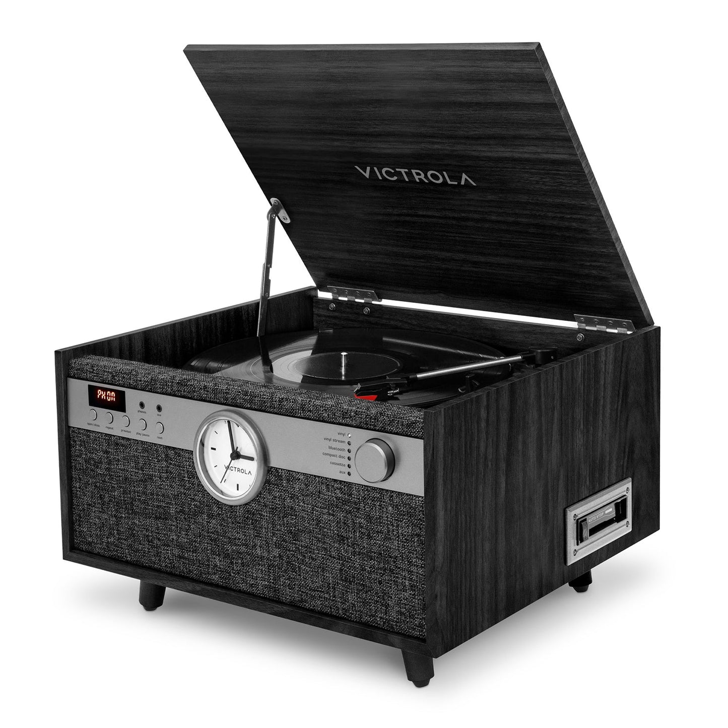 The Century Signature+ 6-in-1 Wood Record Player