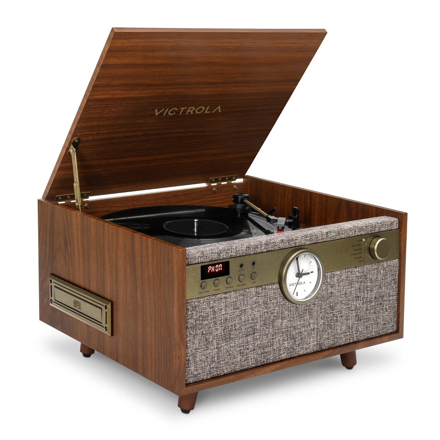 The Century Signature+ 6-in-1 Wood Record Player