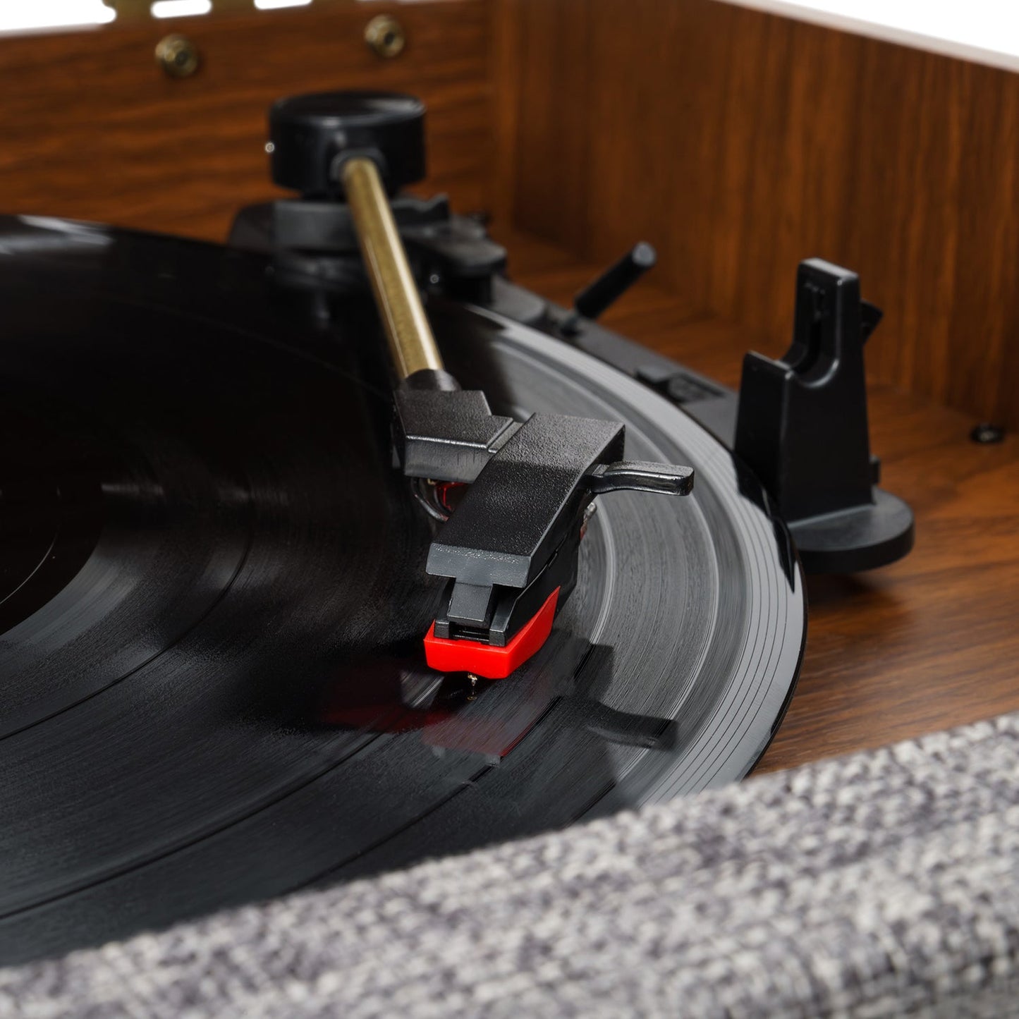 The Century Signature+ 6-in-1 Wood Record Player