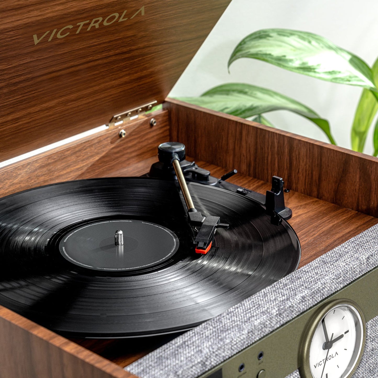 The Century Signature+ 6-in-1 Wood Record Player