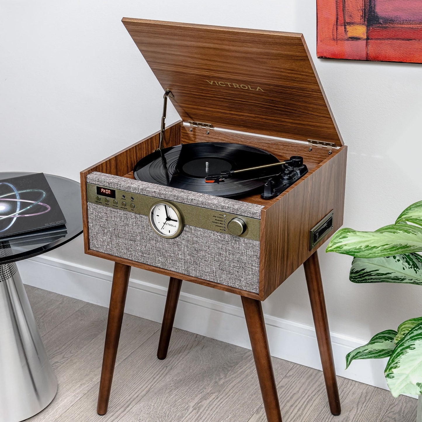 The Century Signature+ 6-in-1 Wood Record Player